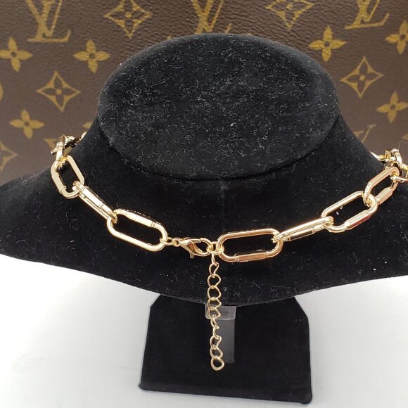 Gold Plated Chain Necklace - Picture 3 of 5